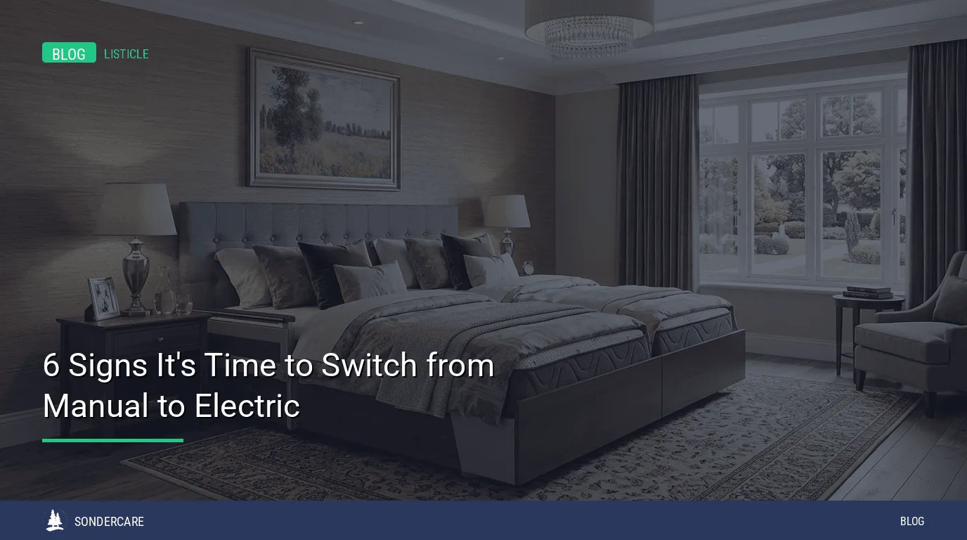 switch from manual to electric hospital bed