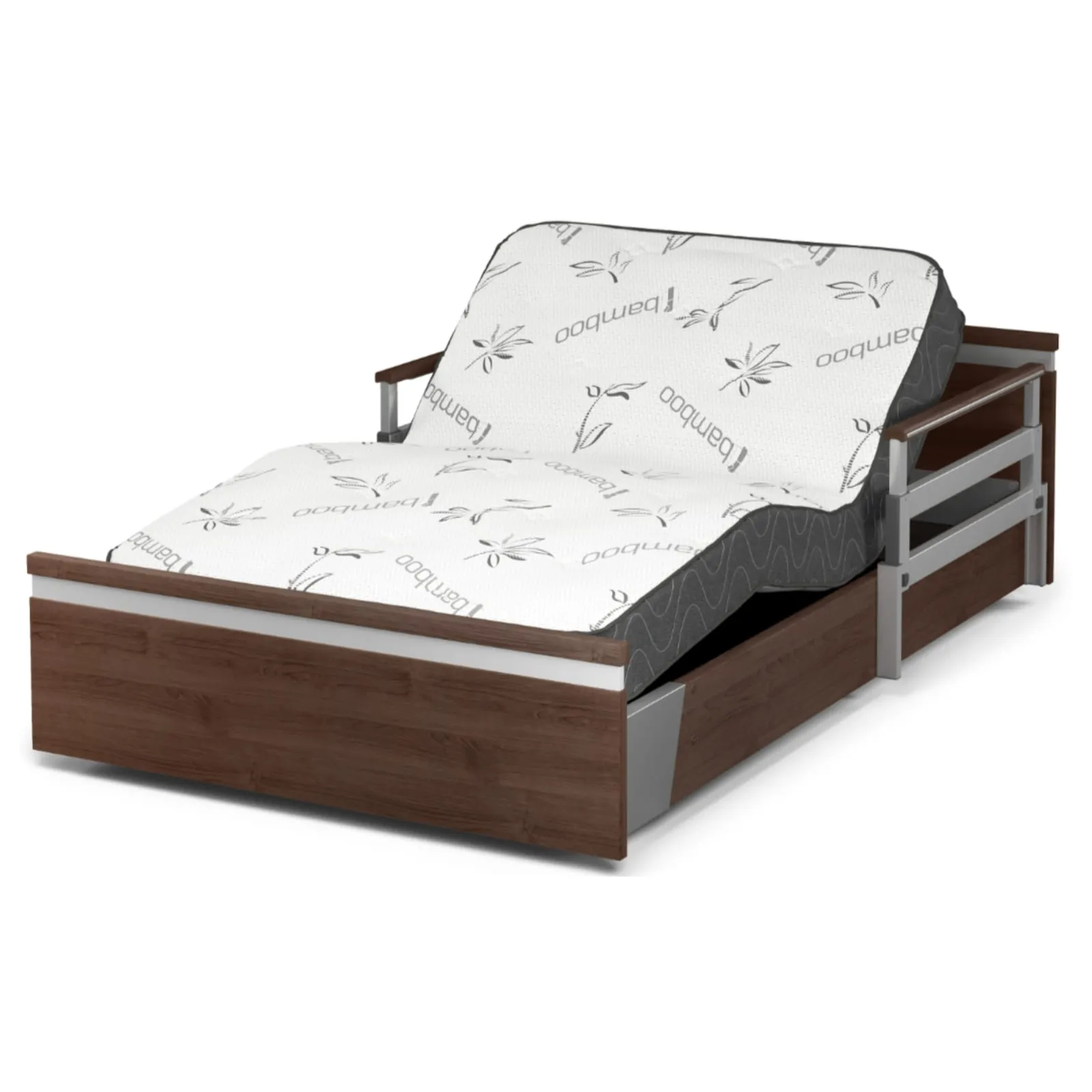 SonderCare Aura Extra Wide Premium 48-inch bed in a home setting