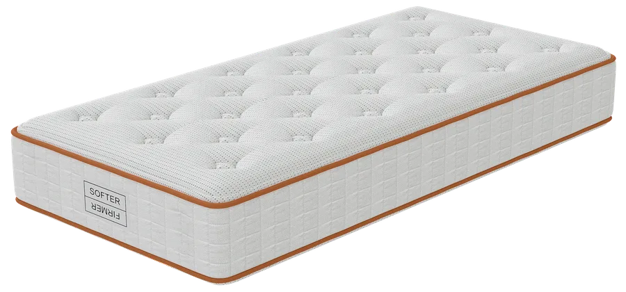 An Image of new Signature Hybrid mattress from left angle. 