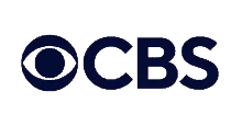a blue and white logo with the words ocbs on it.