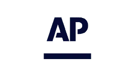The ap logo on a black background.