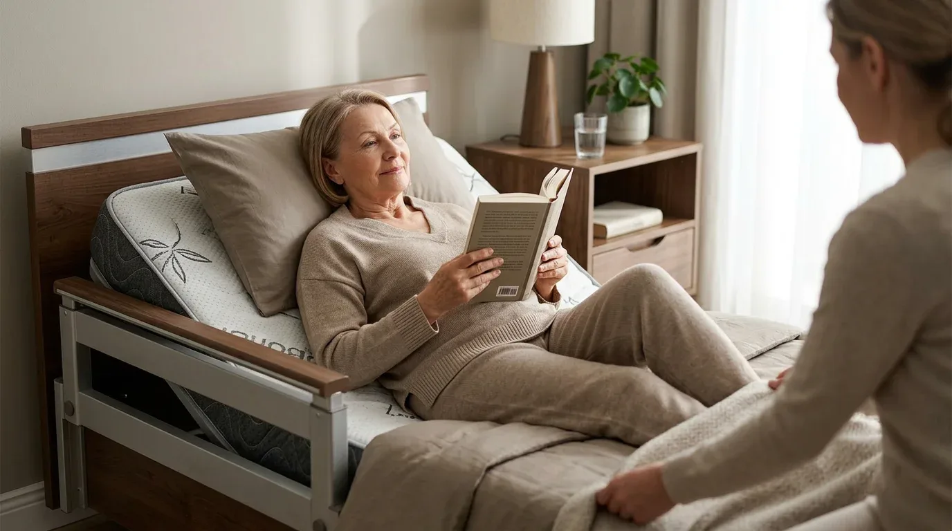 how can hospital beds help someone with GERD